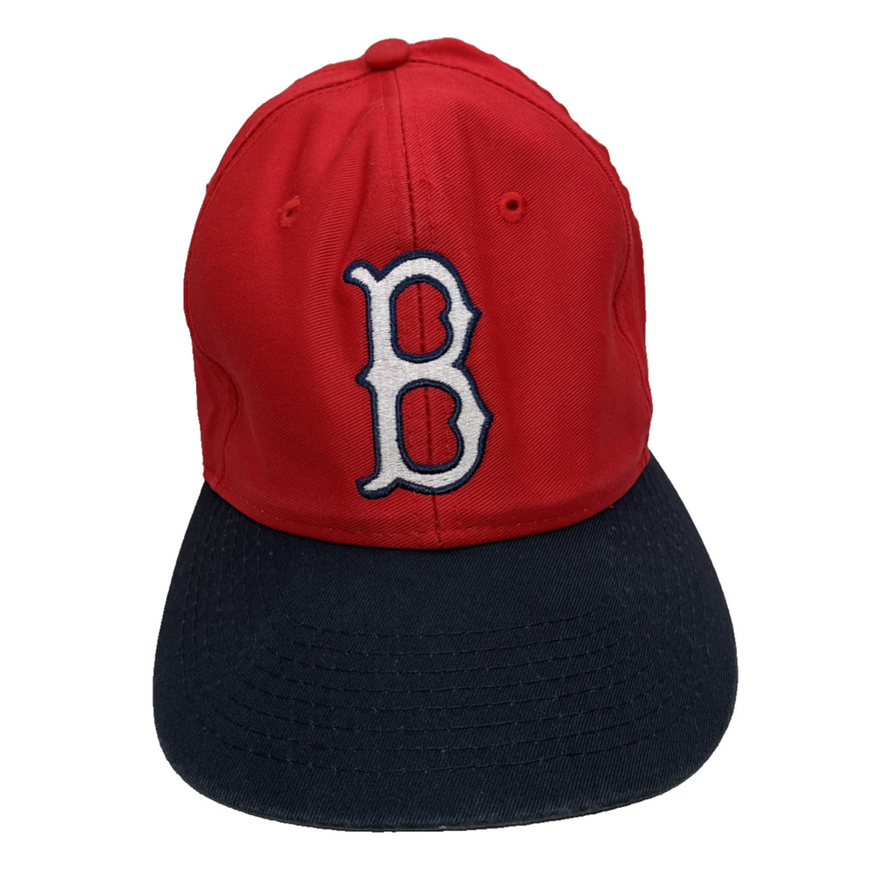 Boston Red Sox Snapback Hat Logo 7 MLB Cap Signed Inside Brim OSFA Vintage - Picture 8 of 9